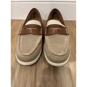 Club Room Bryce - Men's 8.5 Slip-On Loafers [White/Tan]